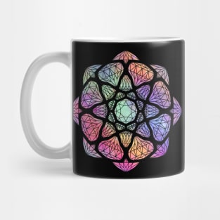 Glitter Powder Crystal Mandala - Silhouette Mug